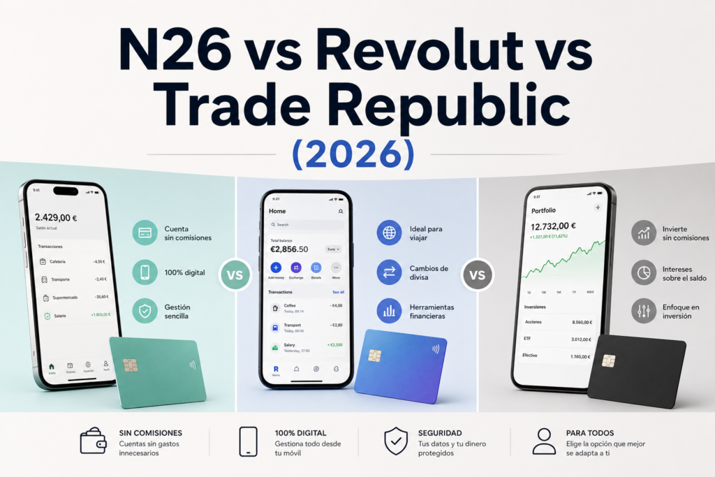 N26 vs Revolut vs Trade Republic