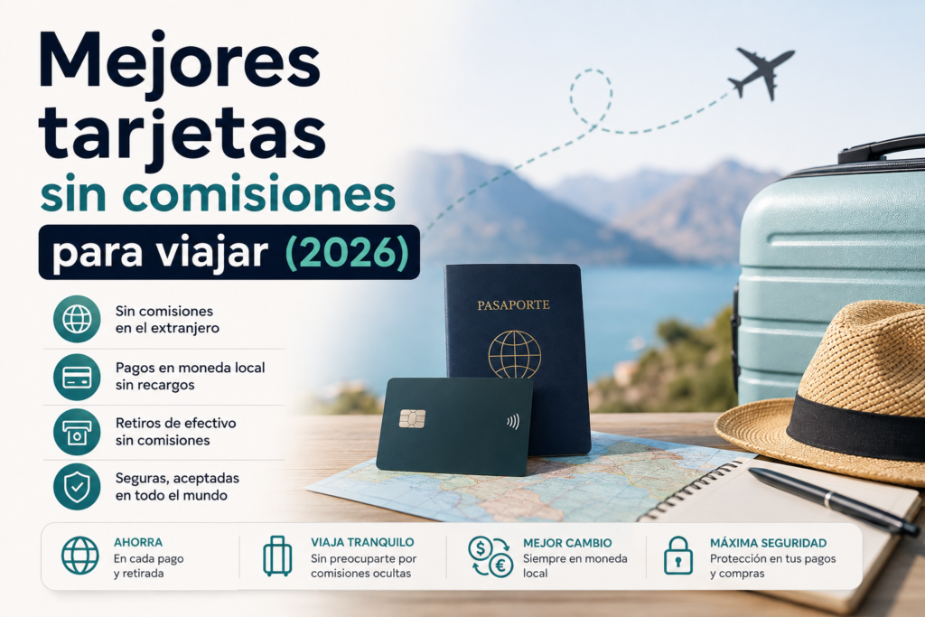 tarjetas sin comisiones para viajar comparativa 2026