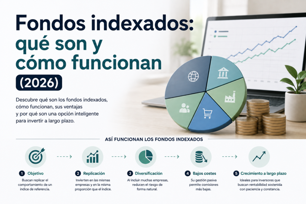 fondos indexados qué son cómo funcionan 2026